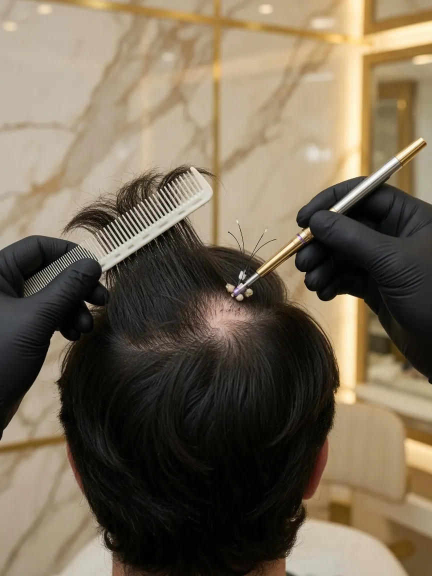 Long Hair FUE (no shaving)